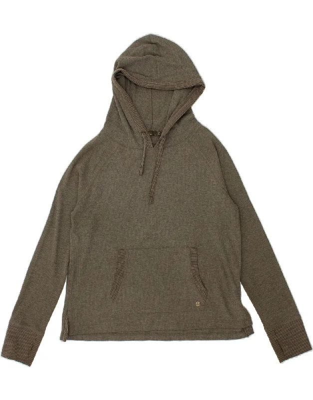 Seasonal Clearance PRANA Womens Hoodie Jumper UK 16 Large Grey