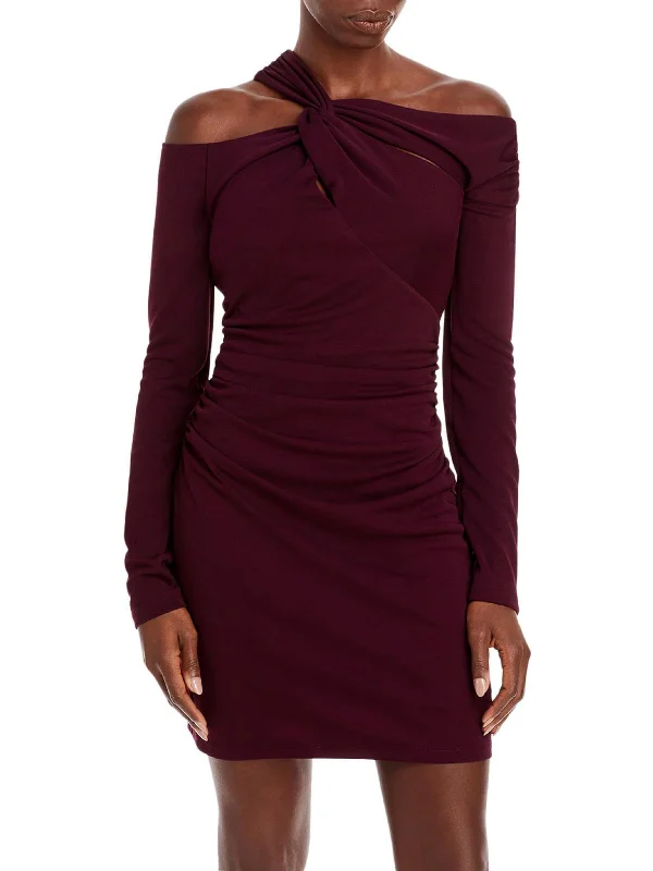 Amazing Deals Circe Womens Gathered Cold Shoulder Bodycon Dress