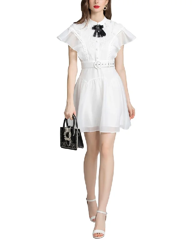 Super Deal BURRYCO Cap Sleeve Mini Dress