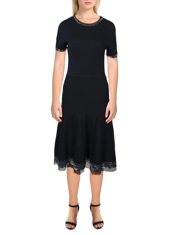 Buy Now Womens Virgin Wool Embellished Sweaterdress
