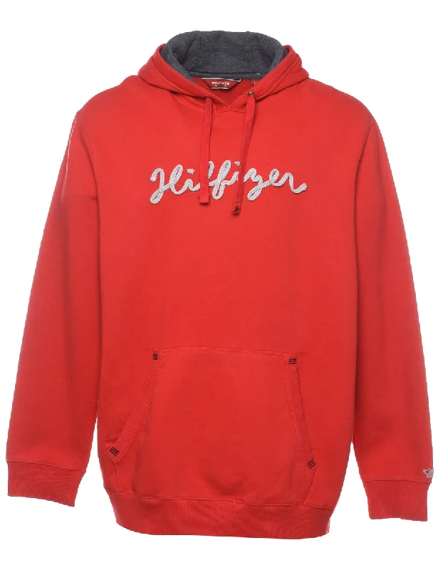 Weekend Deal Tommy Hilfiger Red Hoodie - XL