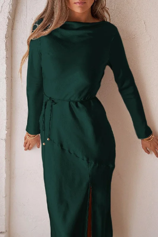 Deep Discounts Luna Midi Dress - Emerald Green