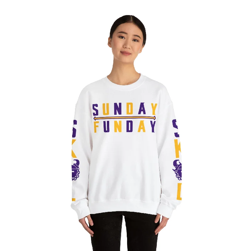 Limited Quantity Unisex Heavy Blend™ Crewneck - Sunday FUNday + The Original (Sleeves)