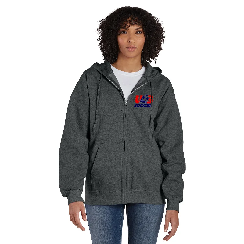 Quick Sale Hanes Adult Ultimate Cotton Full-Zip Hooded Sweatshirt