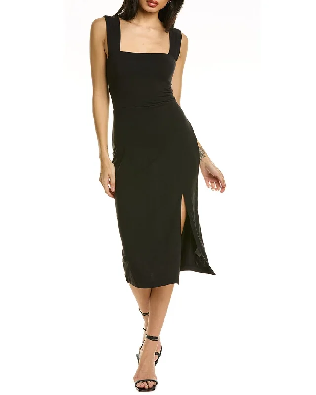 Now or Never Socialite Square Neck Bodycon Dress