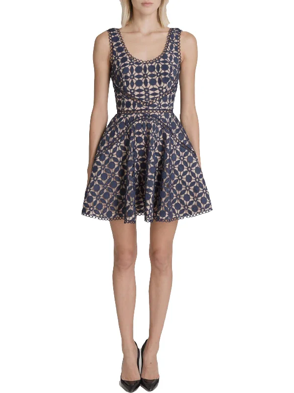 Daily Deals Luna Womens Lace Party Mini Dress