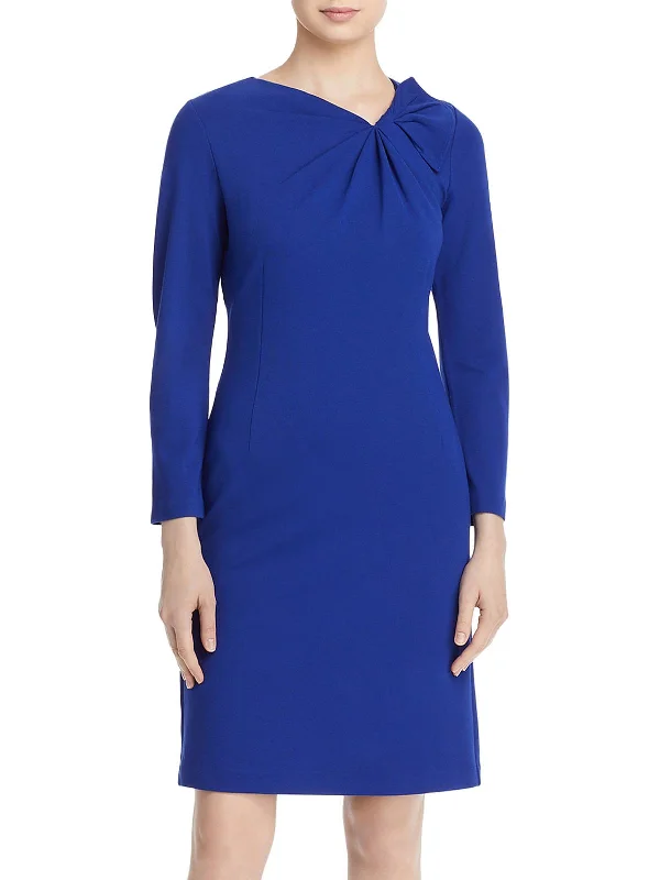 Limited Stock Gwenn Womens Long Sleeve Knee-Length Wear to Work Dress