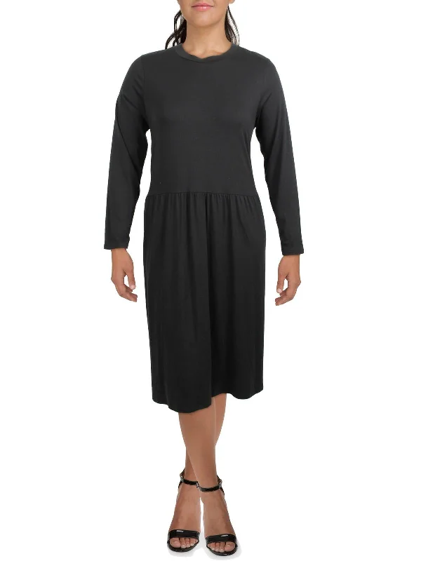 Take Advantage Womens Crewneck Long T-Shirt Dress