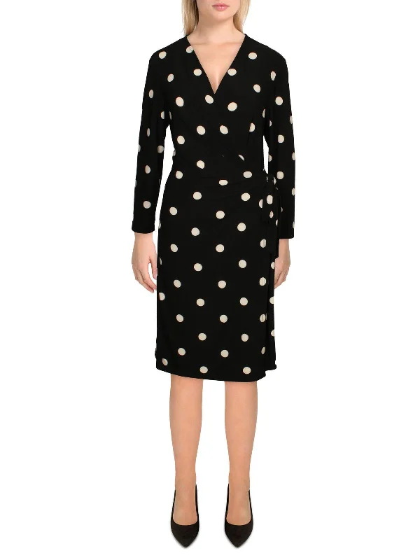 Clearance Sale Nomad Womens Polka Dot Knee Wrap Dress