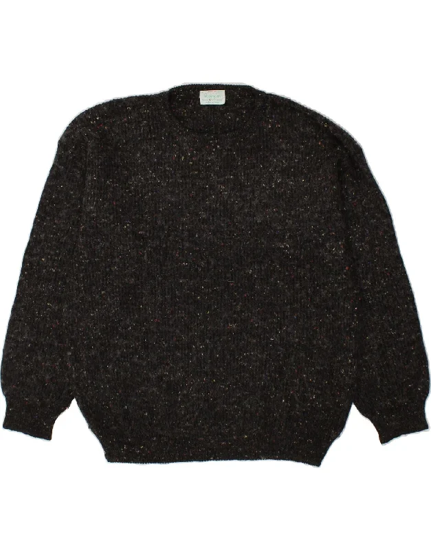 Special Discount BENETTON Womens Crew Neck Jumper Sweater Uk 14 Medium Grey Flecked