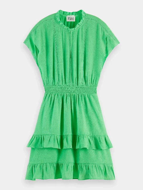Bargain Bin Easy fitted smocked mini dress