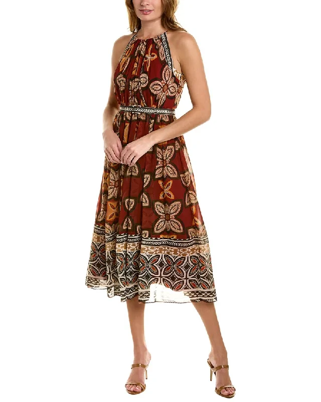 Bargain Prices Badgley Mischka Belted Midi Dress