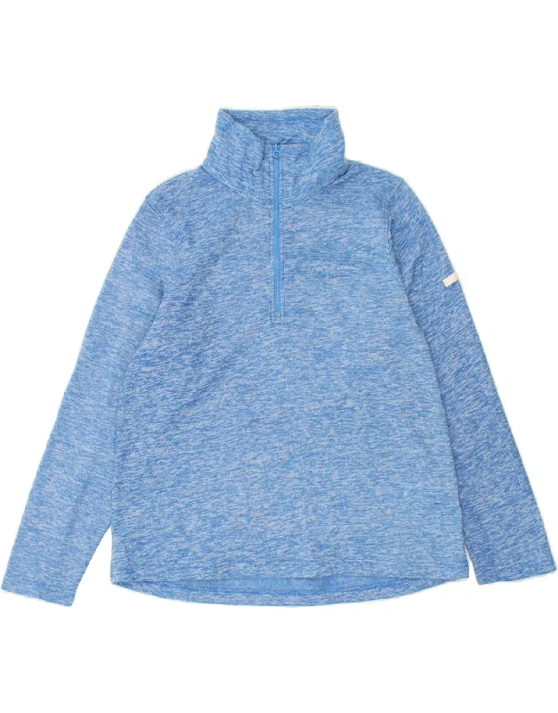 TIME-Limited Offer REGATTA Womens Zip Neck Fleece Jumper UK 16 Large Blue Flecked Polyester TIME-Limited Offer REGATTA Womens Zip Neck Fleece Jumper UK 16 Large Blue Flecked Polyester