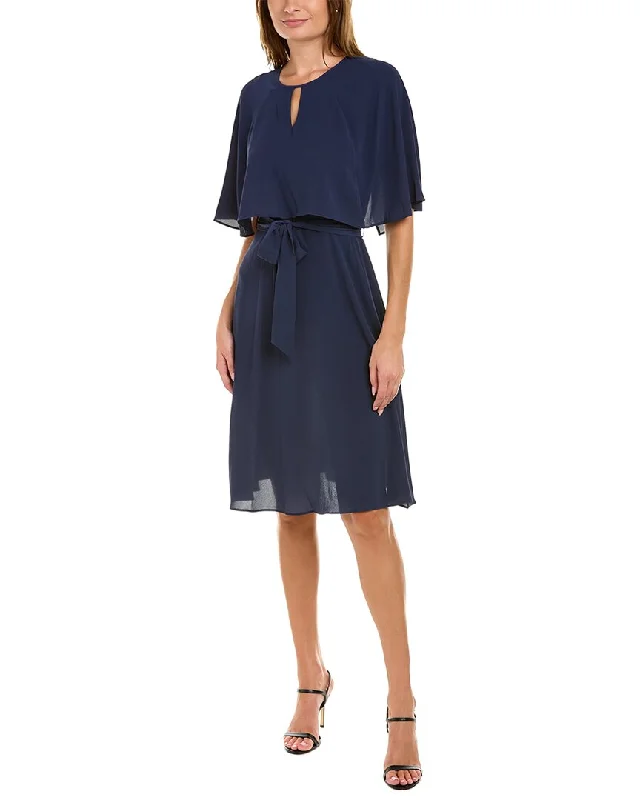 Hurry In London Times Pebble Crepe Midi Dress