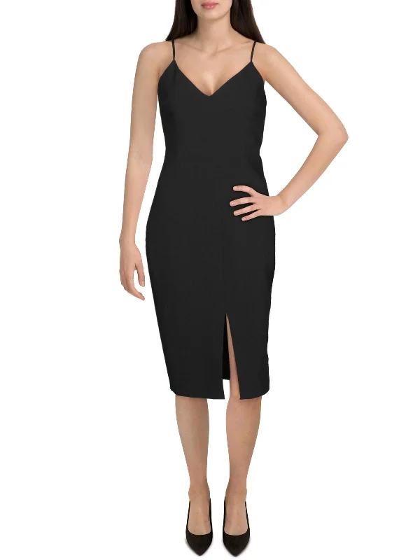 New Deals Brooklyn Womens Side Slit Bodycon Cocktail Dress