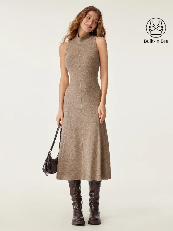 Exclusive Deal Mockneck Midi Tank Brami Dress