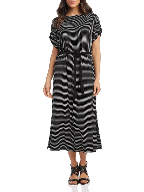 Special Savings Womens Belt Casual Midi Dress