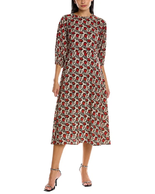 Quick Sale Traffic People Drape Midi Dress
