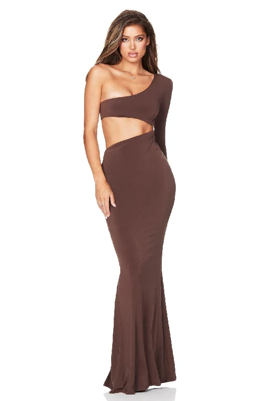 Exclusive Access Nookie Tia Ring Gown - Mocha