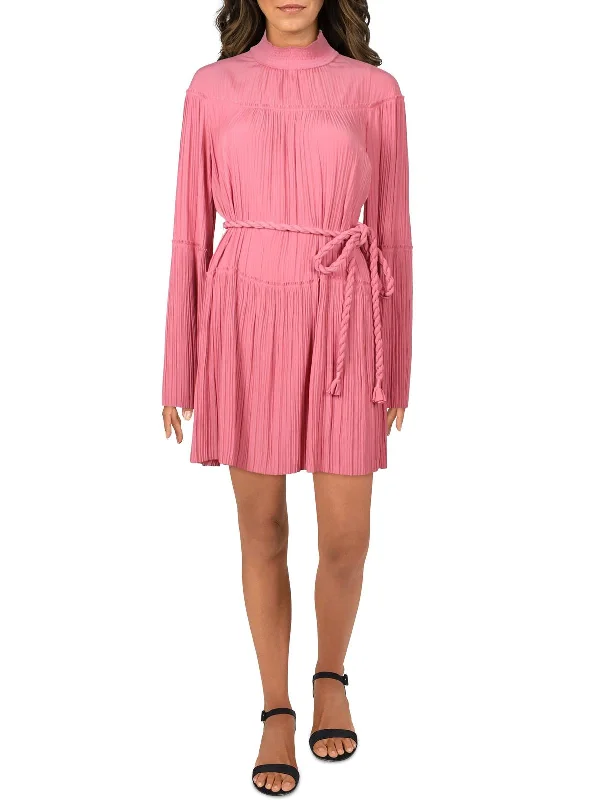 Price Meltdown Tressa Womens Pleated Short Mini Dress