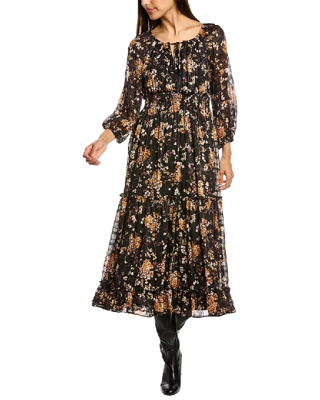 Deep Discounts Taylor Surplice Midi Dress