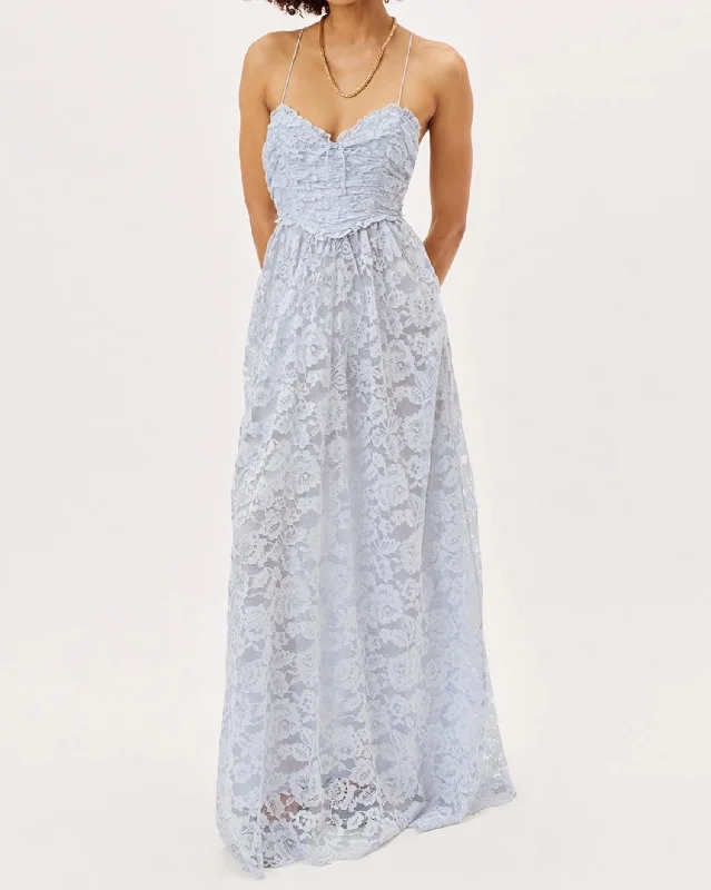 Act Now Joelle Maxi Dress In Blue