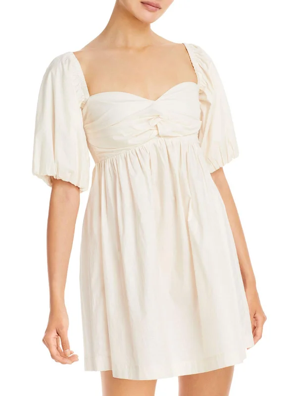 While Supplies Last Womens Twist Front Midi Cocktail and Party Dress
