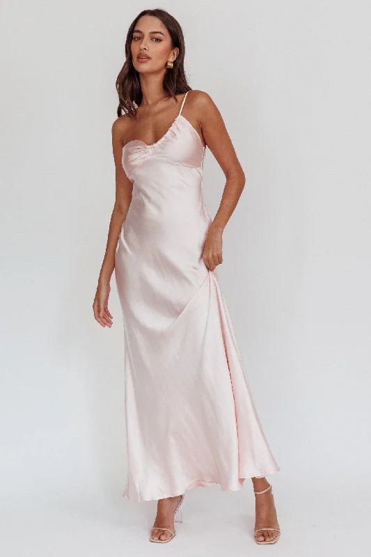 Big Discounts Twilight Tango One-Shoulder Maxi Dress Blush