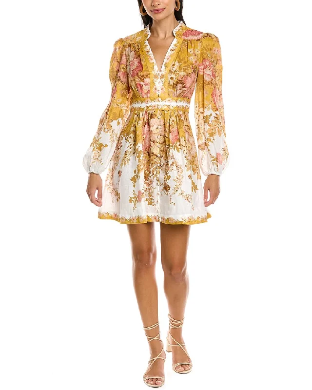 Time-Limited Offer Zimmermann Pattie Plunge Mini Dress