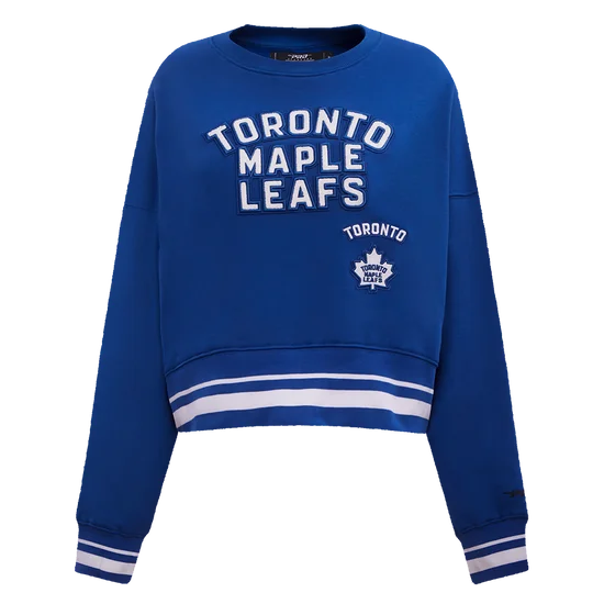Early Bird Discount NHL TORONTO MAPLE LEAFS RETRO CLASSIC WOMEN'S RIB CREWNECK (DODGER BLUE) Early Bird Discount NHL TORONTO MAPLE LEAFS RETRO CLASSIC WOMEN'S RIB CREWNECK (DODGER BLUE)