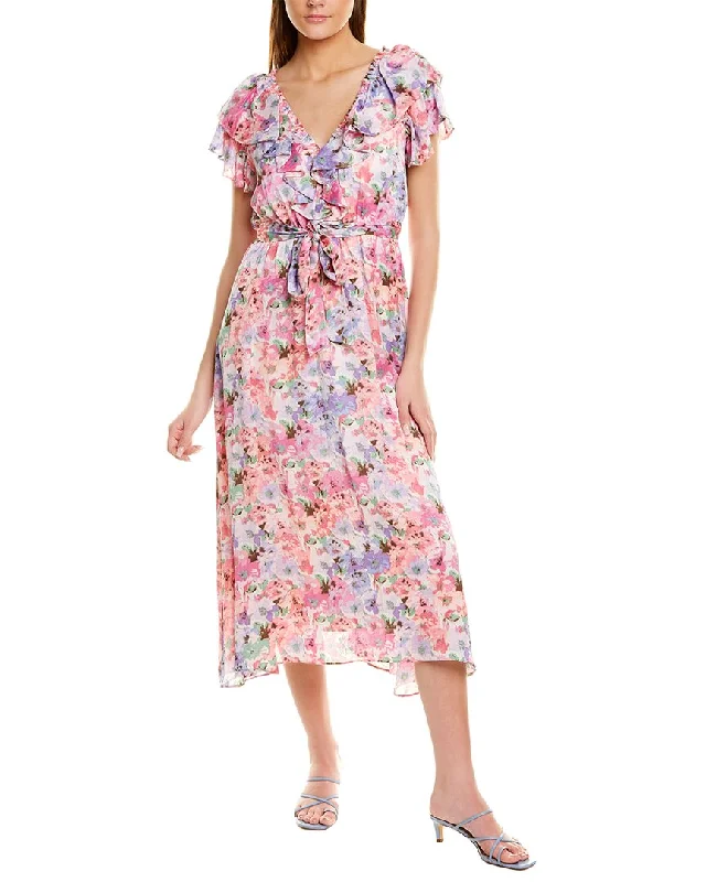Deal Dash Taylor Ruffle Midi Dress