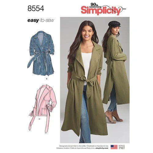 Final Markdown Simplicity Coat and Jacket S8554