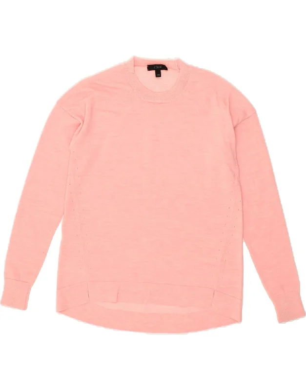 Now or Never J. CREW Womens Crew Neck Jumper Sweater UK 2 2XS Pink