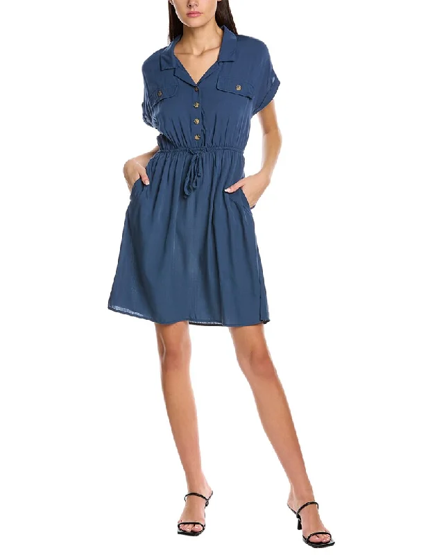 Clearance Sale Lucky Button-Down Shirtdress