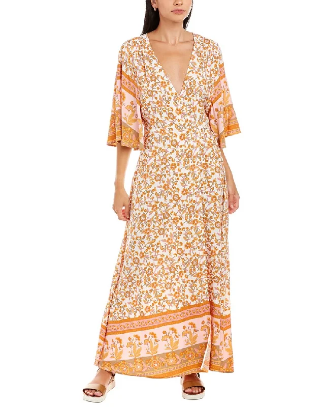 Major Savings Traffic People Castaway Wrap Maxi Dress