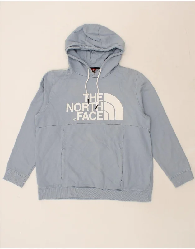 Markdown Madness THE NORTH FACE Womens Graphic Oversized Hoodie Jumper UK 18 XL Blue Cotton Markdown Madness THE NORTH FACE Womens Graphic Oversized Hoodie Jumper UK 18 XL Blue Cotton