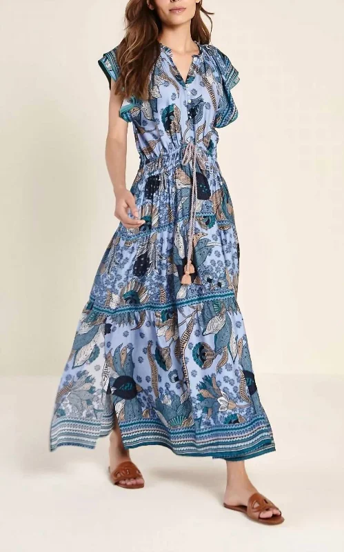 The Best Prices Corinna Midi Dress in Elora Periwinkle