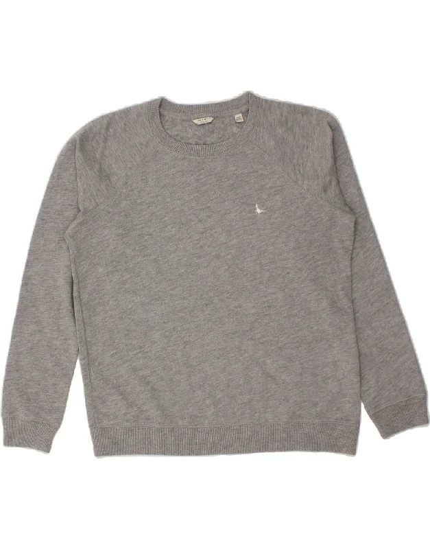 New Deals JACK WILLS Womens Sweatshirt Jumper UK 16 Large Grey Cotton