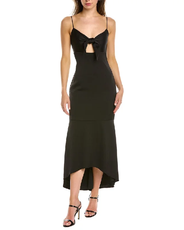 Deal Alert Aidan Mattox Hammered Satin Midi Dress
