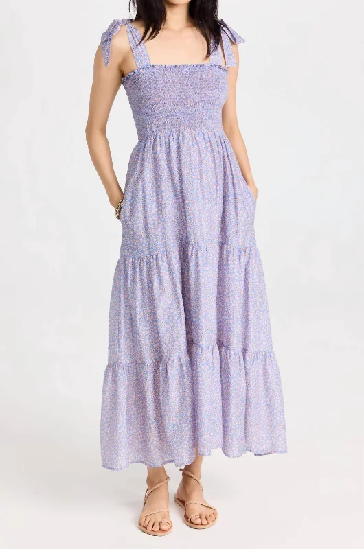 Exclusive Offers Lorraine Dress in Blu Flora