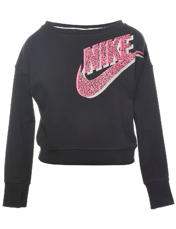 Special Savings Nike Black & Pink Printed Sweatshirt - XL