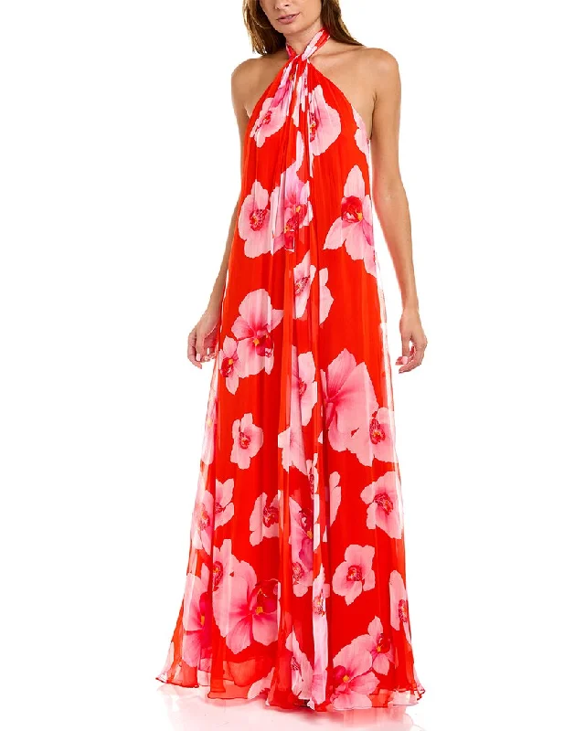 Bargain Prices Halston Donna Chiffon Halter Gown