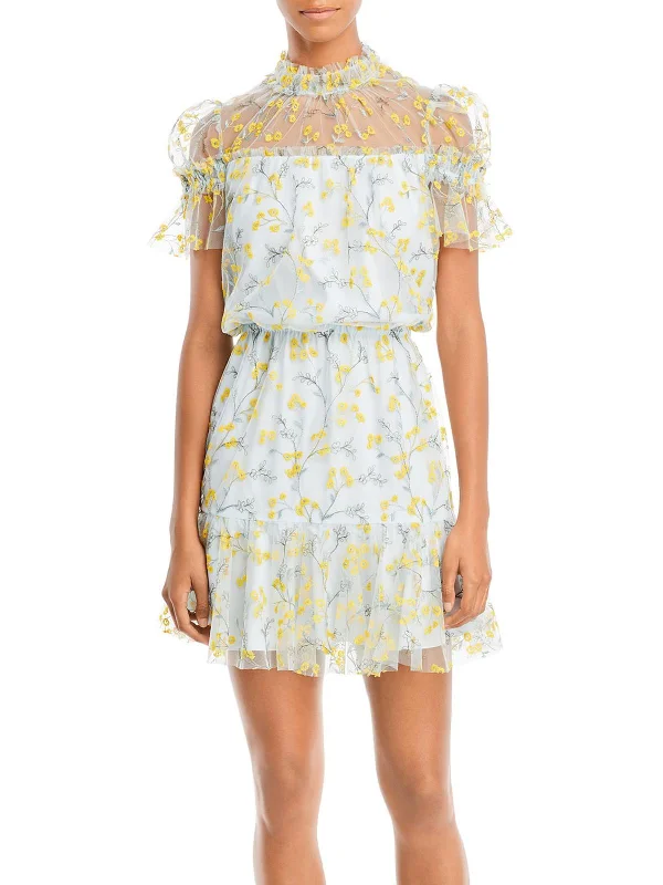 Great Bargains Womens Sheer Short Mini Dress