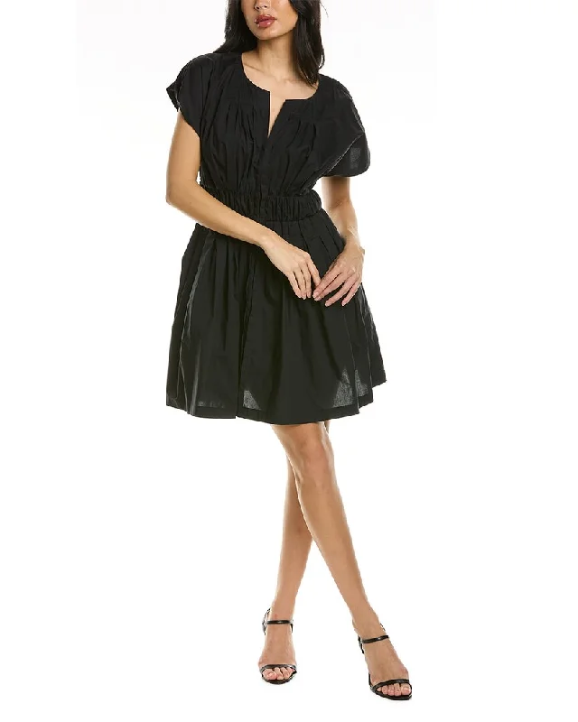 Quick Sale Rebecca Taylor Smocked Front Mini Dress