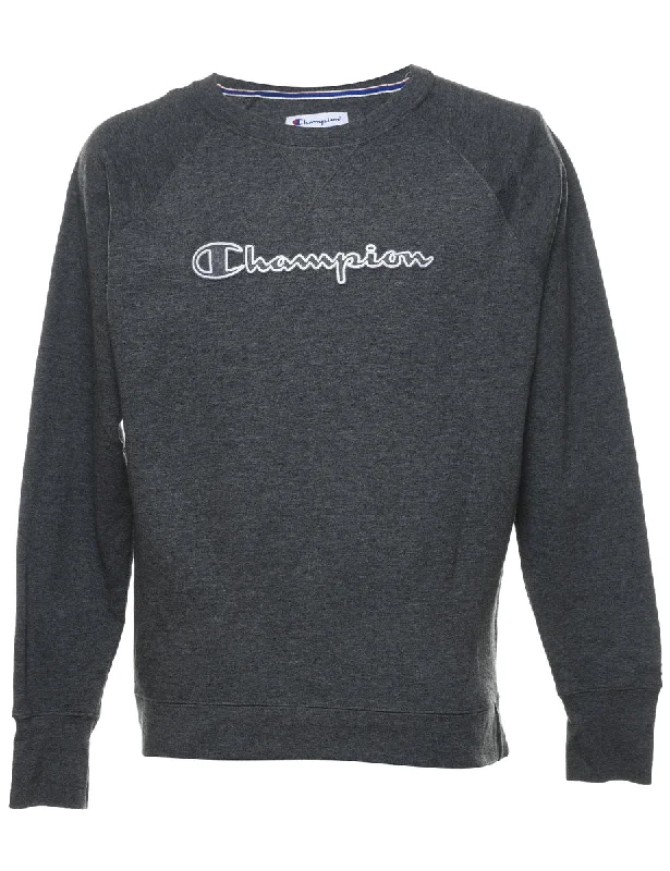 Deal Zone Champion Embroidered Dark Grey Sweatshirt - L