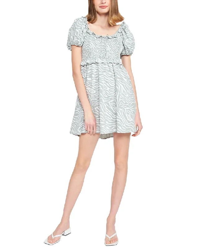 Savings Spectacular Jacquie the Label Luisa Smocked Mini Dress