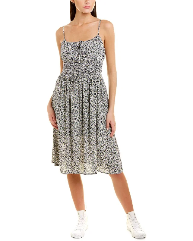 Savings Event Dress Forum Mood Indigo Shirred Waist Midi Dress