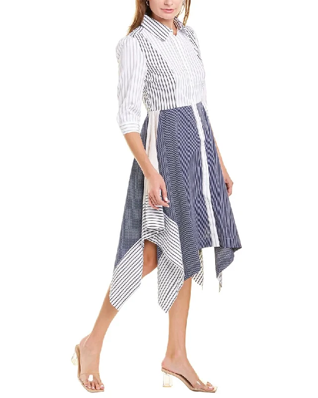 Huge Discounts Gracia Elbow-Sleeve Shirtdress