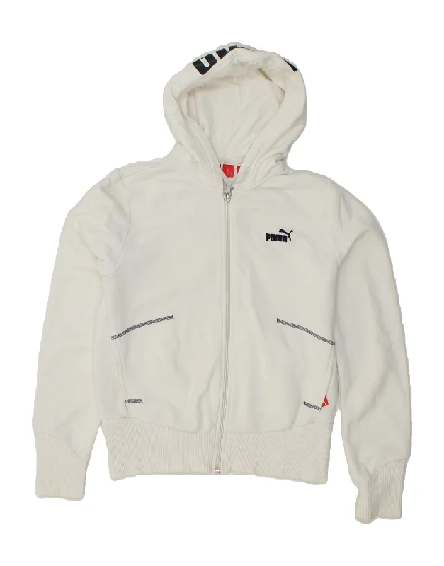 Limited Time Discount PUMA Womens Graphic Zip Hoodie Sweater UK 10 Small White Cotton Limited Time Discount PUMA Womens Graphic Zip Hoodie Sweater UK 10 Small White Cotton