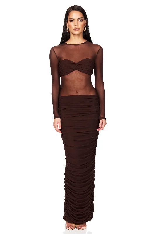 Massive Deals Nookie Eclipse Gown - Cocoa
